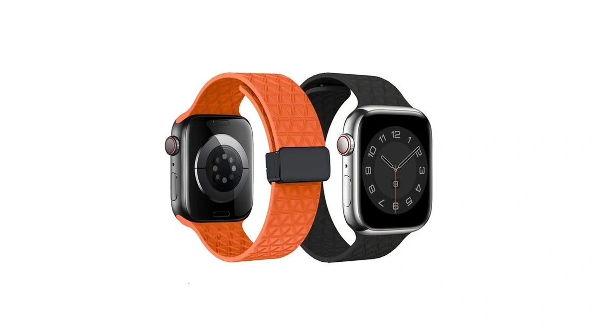 2 Packs D-buckle Sport Bands Compatible With Apple Watch Band