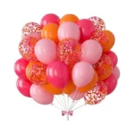 Hot Pink & Orange Balloon Arch Kit 73pcs - 12in