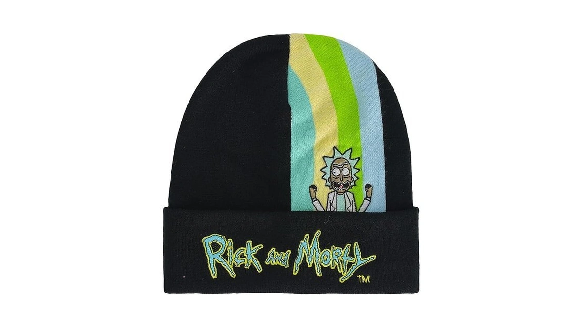 Rick And Morty Beanie Hat, Adult Cuffed Winter Knit Cap