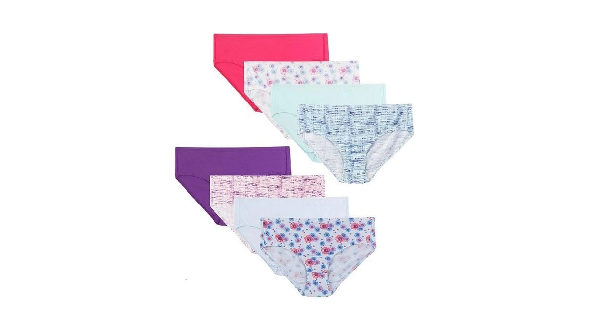 Hanes Girls Ultimate Pure Comfort Underwear Pack, Organic Cotton Panties,