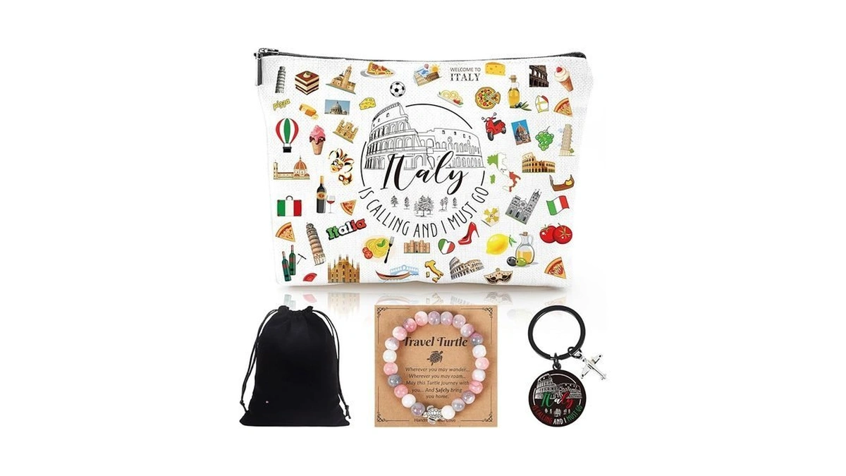 Luvsweets Italy Travel Essentials Gifts - 3pcs Italian Travel Must