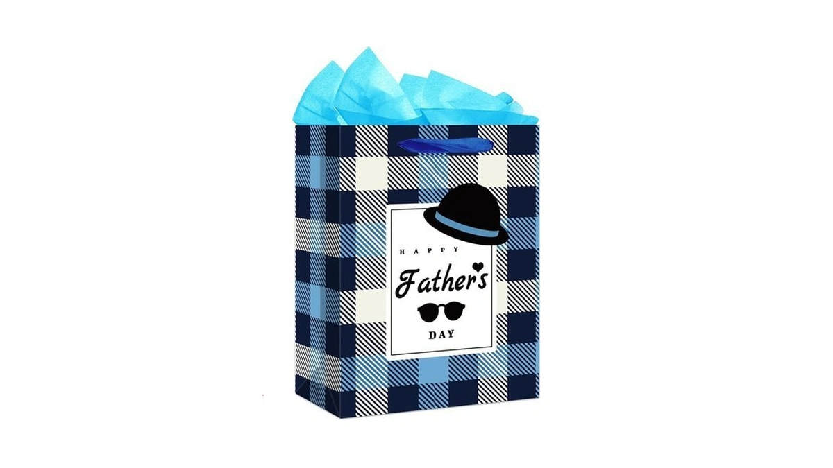 Waahome Fathers Day Gift Bag For Dad From Daughter Son
