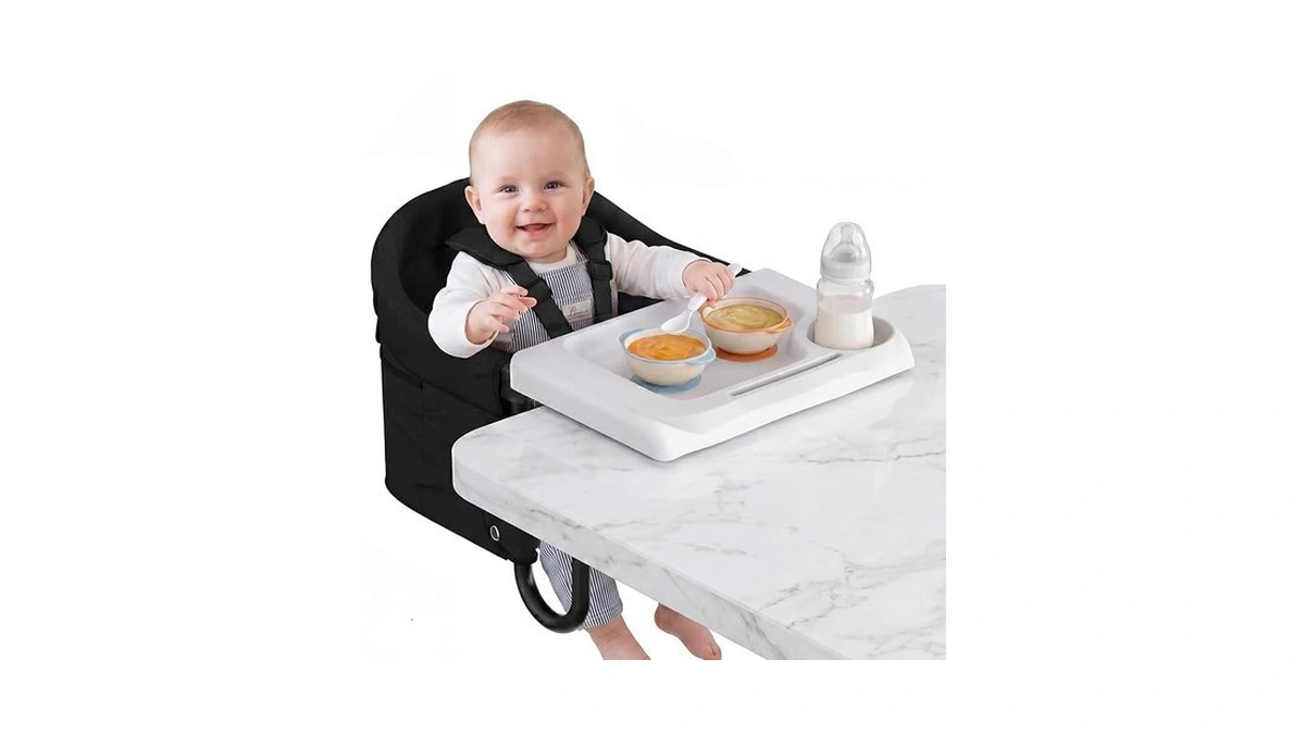 Gryvoth Portable Hook On High Chair With Tray For Baby