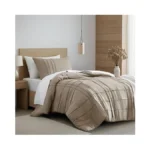 Regency Heights Twin Size Comforter Set Khaki, 2 Pieces Bedding