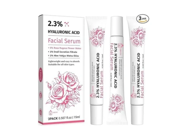 2.3% Hyaluronic Acid Serum For Face With 5% Rosa Flower