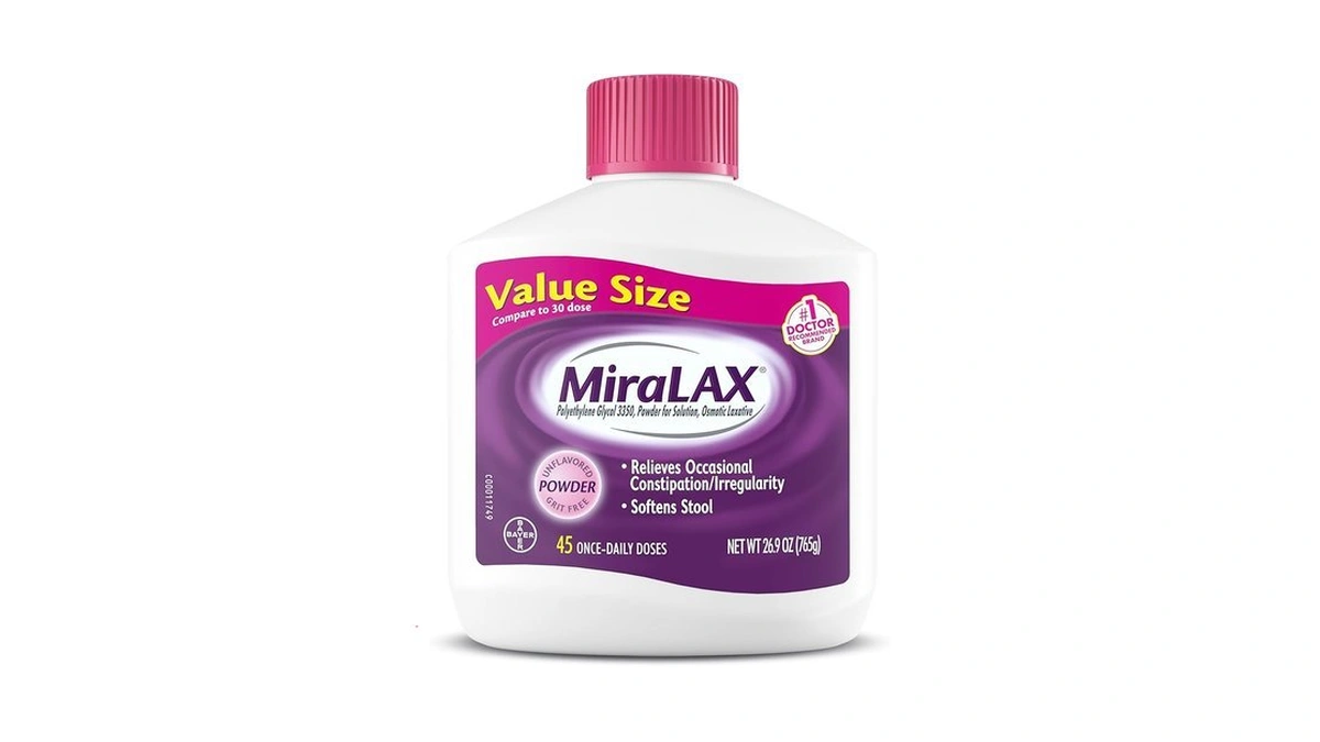 Miralax, Laxative Powder, Gentle Constipation Relief For Adults, Stool Softener