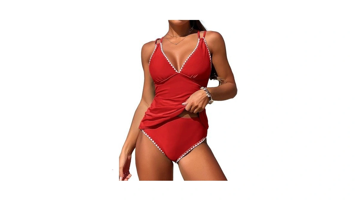 Jullumi Womens Tankini Bathing Suits High Waisted Bathing Suit Shell