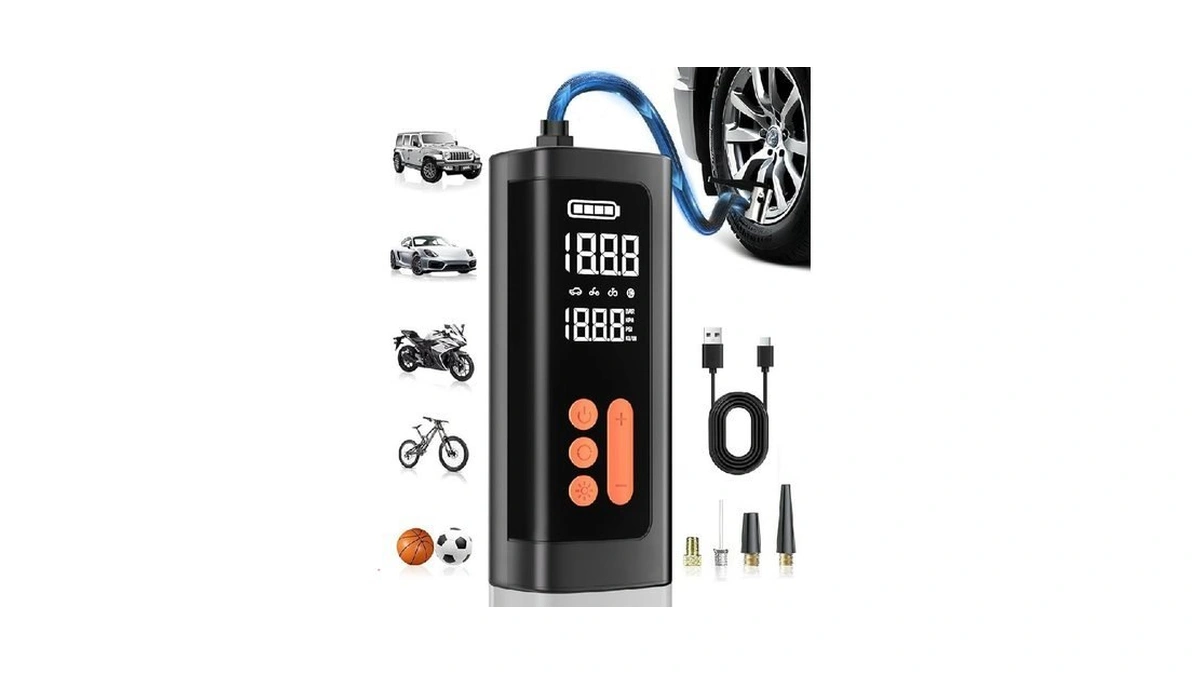 Nobiwa Tire Inflator Portable Air Compressor, Cordless & 12v Dc