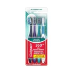 Colgate 360 Whole Mouth Toothbrush, Adult Toothbrushes Medium Bristles, Helps