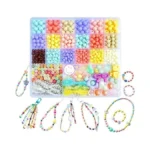 Hanyoung Cream Colors 765 Pcs Acrylic Beads Kit Pastel Round