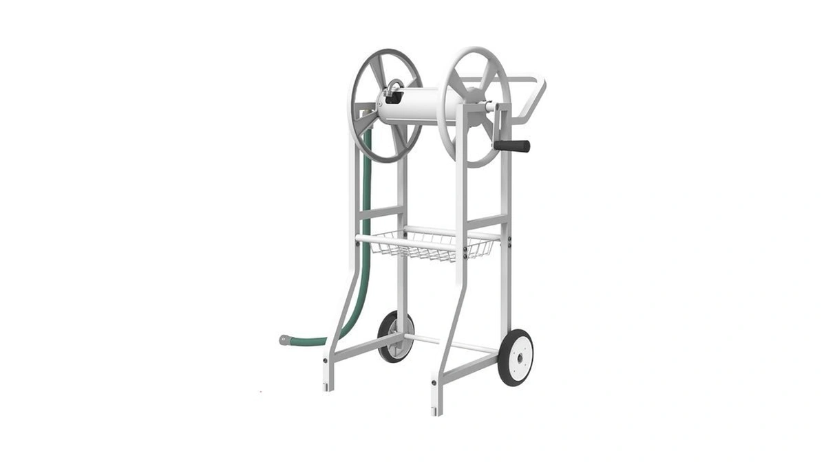 Artigarden Garden Hoses Reel Cart With Wheels, Outdoor Heavy Duty