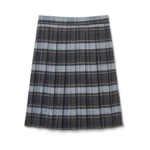 French Toast Girls' Adjustable Waist Mid Length Plaid Pleated Skirt,