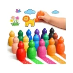 Yplus Jumbo Toddler Crayons, 16 Stackable Easy-grip Washable Crayons For