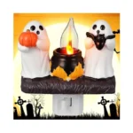 Heallily Ghost Campfire Nightlight, 3d Led Flickering Night Light Plug