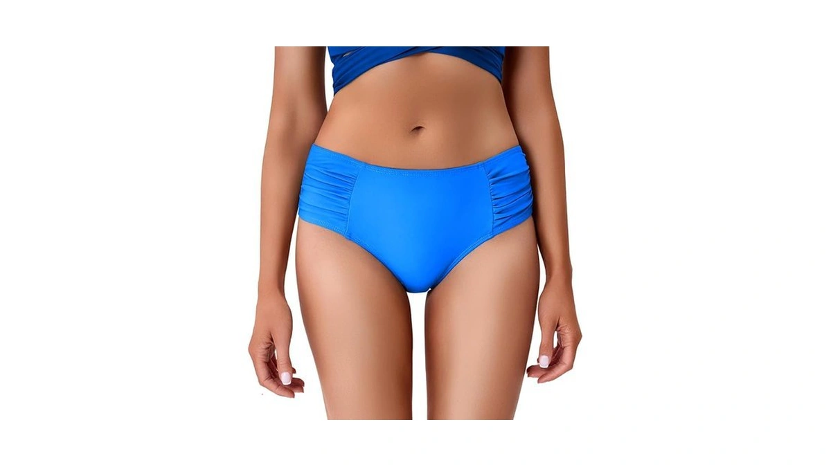 Cocopear Full Coverage Bikini Bottoms For Women Mid Rise Bathing