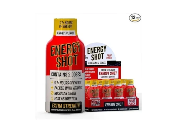 Fruit Punch Extra Strength Energy Shot 12 Pk – 260mg
