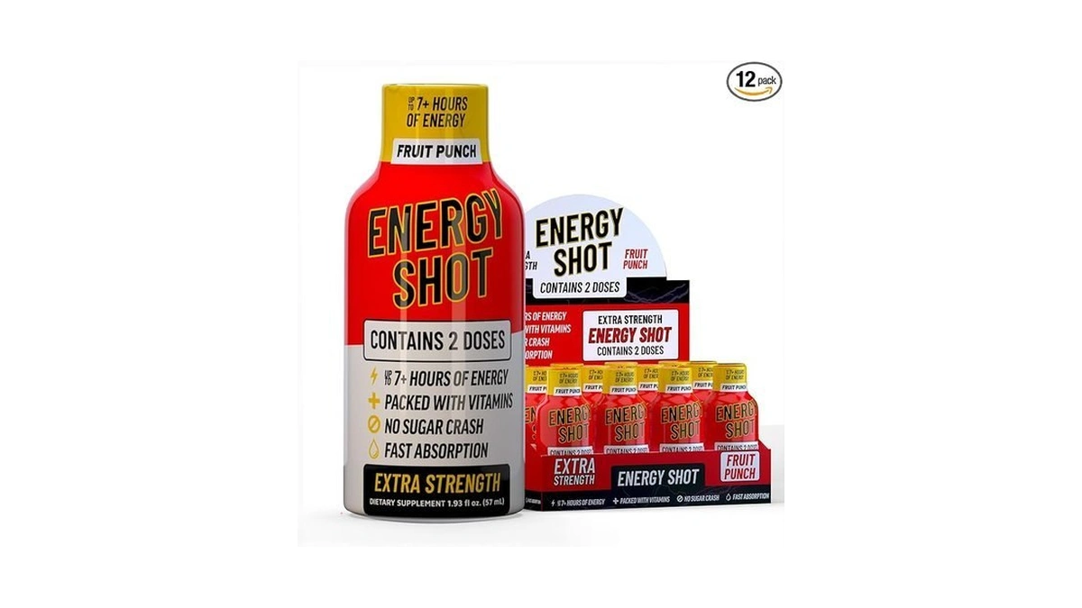 Fruit Punch Extra Strength Energy Shot 12 Pk – 260mg