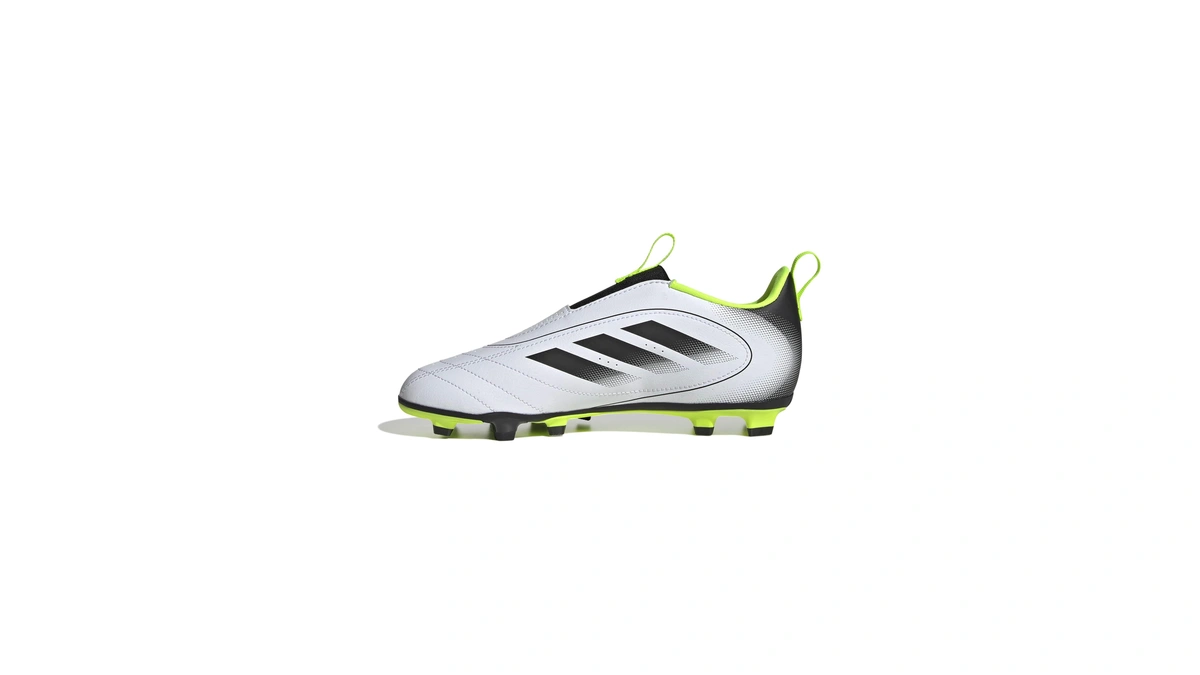 Adidas Unisex-kids Goletto Ix Laceless Firm Ground/multi Ground Soccer, White/black/lucid