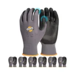 Msnco Safety Work Gloves 6/12 Pairs Micro Foam Nitrile Coated