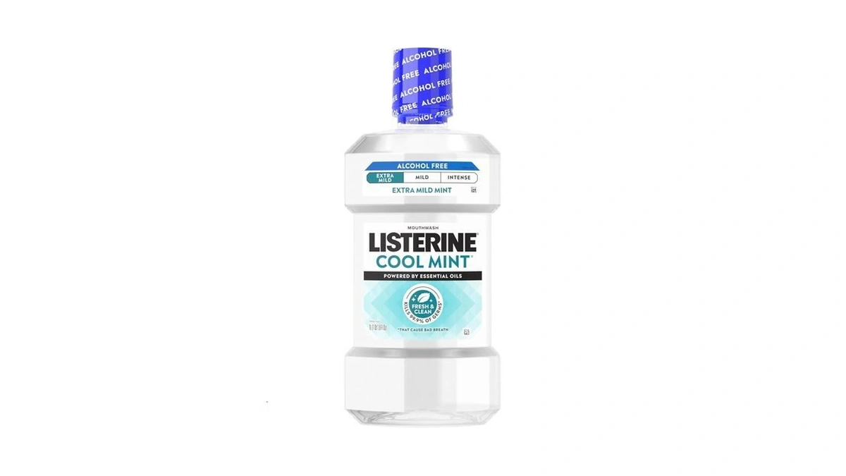 Listerine Extra Mild Alcohol-free Mouthwash, Oral Rinse Powered By Essential