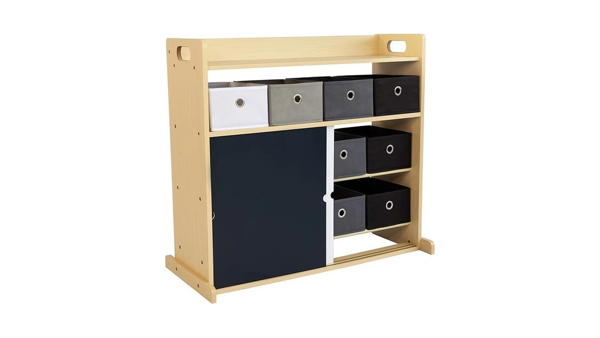 Humble Crew Dalton Toddler Organizer With 12 Fabric Bins And