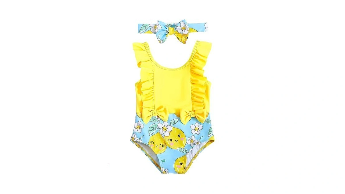 Ywfshop Toddler Baby Swimsuit Girl One Piece Bathing Suit Funny