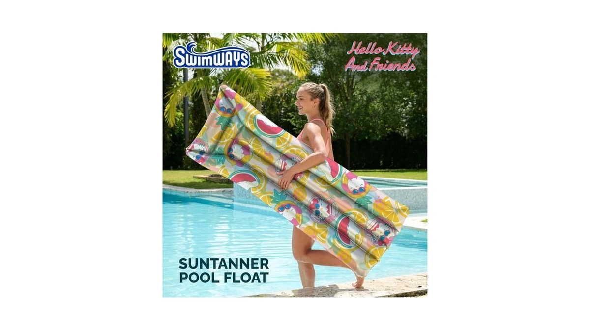 Swimways Hello Kitty Suntanner Pool Float, Inflatable Pool Floats &