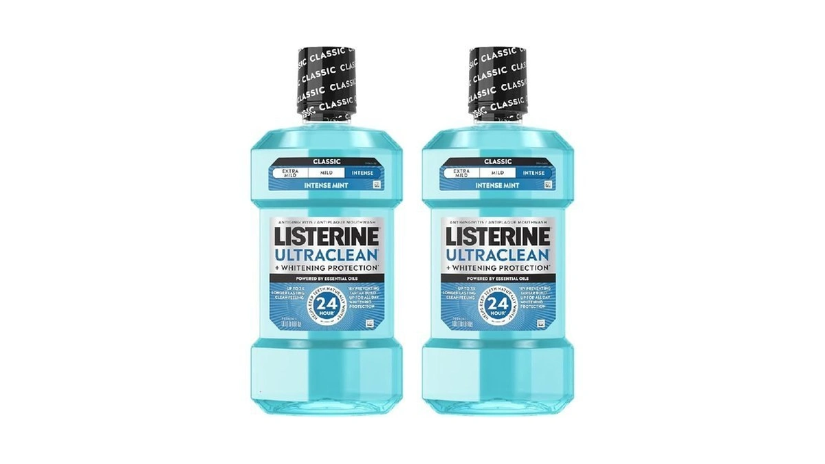 Listerine Ultraclean Intense Antiseptic Mouthwash + Whitening Protection*, Everfresh Technology
