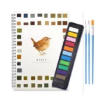 Watercolor Workbook,watercolor Painting Kit With 12 Colors Paint Set With