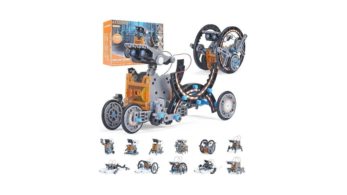 12-in-1 Solar Robot Kit For Kids Age 8-12, Stem Educational