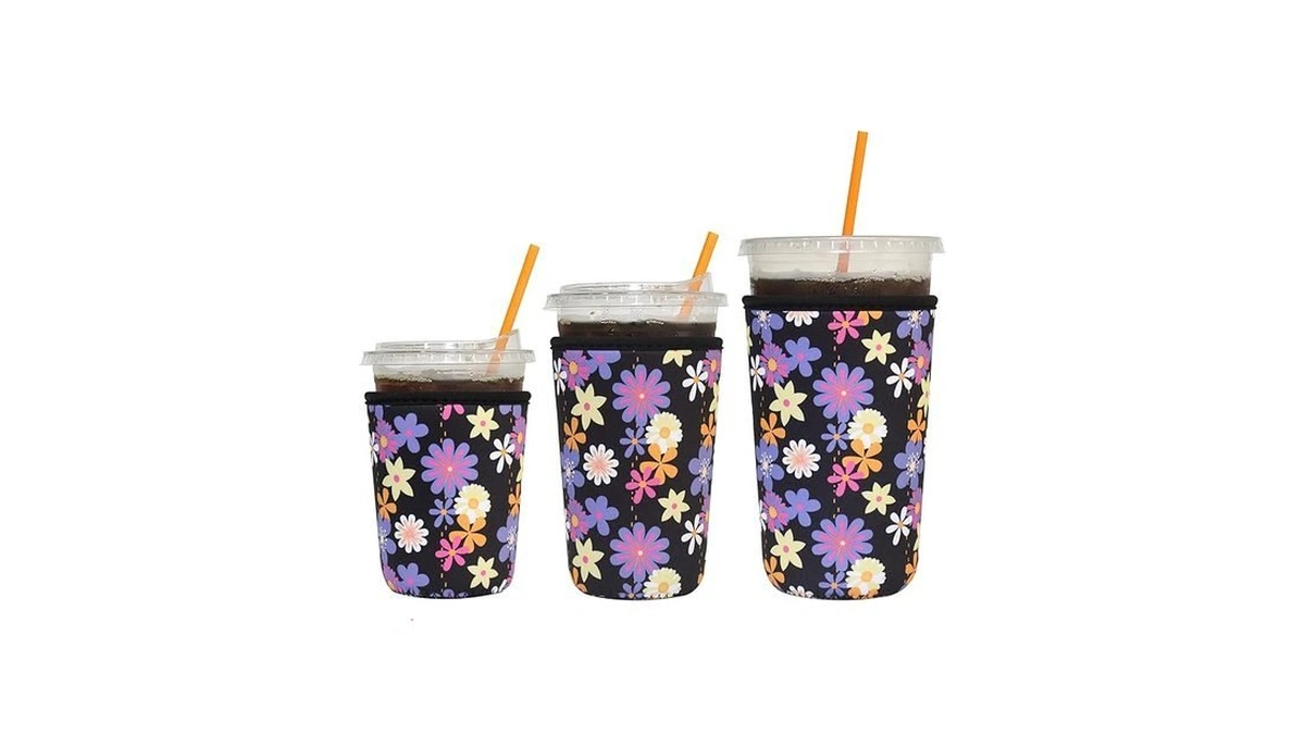 Xumbtvs 3 Pack Reusable Iced Coffee Sleeves - Insulator Neoprene