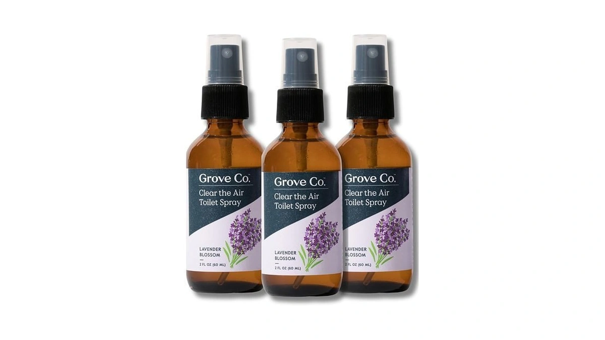 Grove Co. Toilet Spray, Clear The Air Bathroom Spray Air