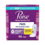 Poise Incontinence & Postpartum Pads For Bladder Leaks, 6 Drop