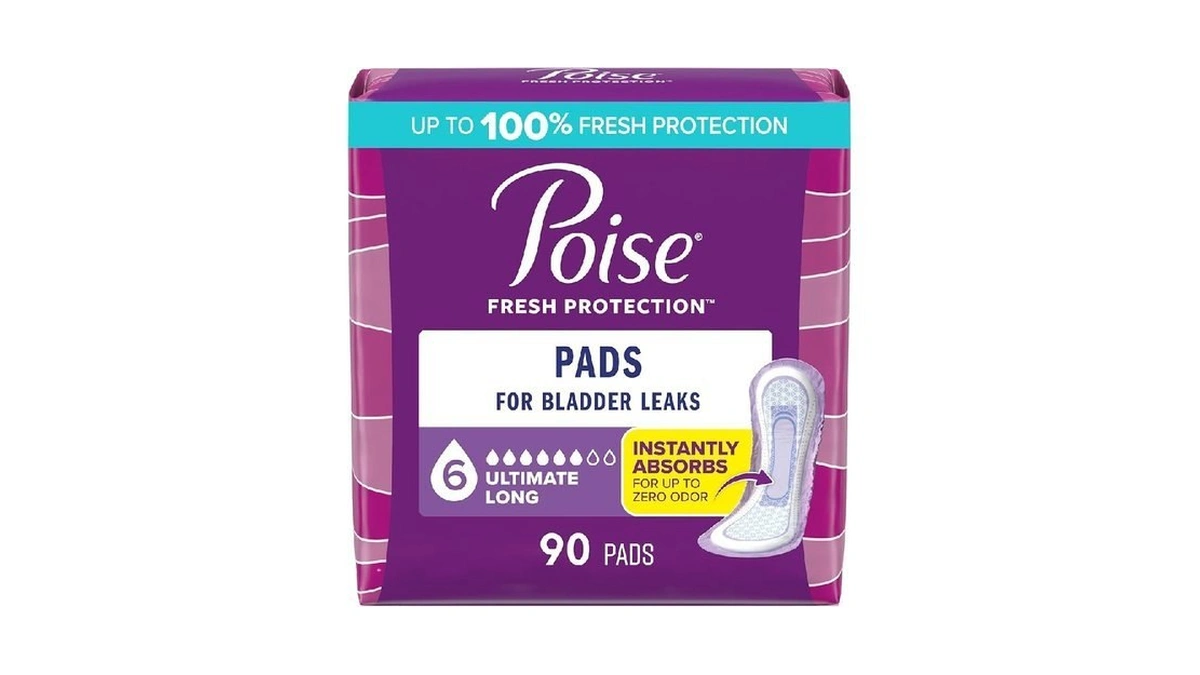 Poise Incontinence & Postpartum Pads For Bladder Leaks, 6 Drop