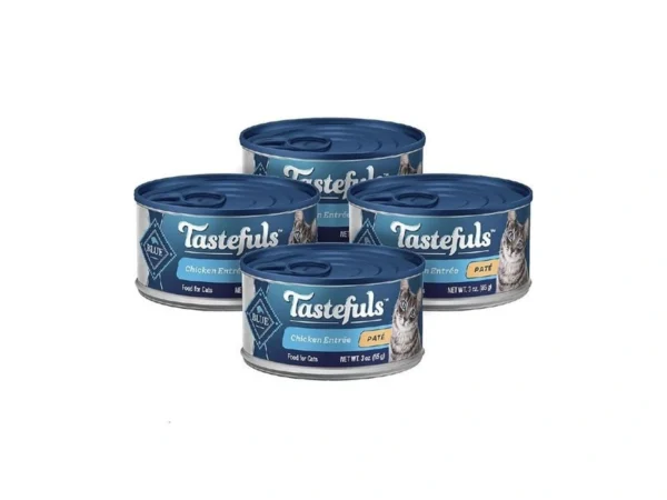 Blue Buffalo Tastefuls Natural Wet Cat Food Cans, Paté Style,