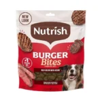Nutrish Burger Bites Beef Recipe With Bison Premium Dog Treats,