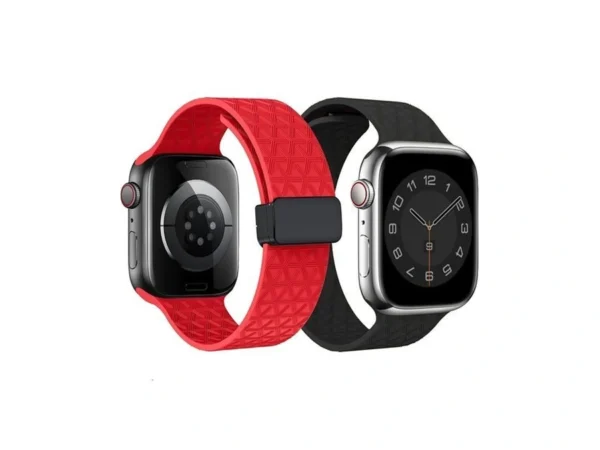2 Packs D-buckle Sport Bands Compatible With Apple Watch Band