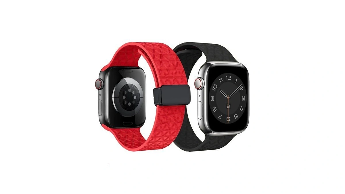 2 Packs D-buckle Sport Bands Compatible With Apple Watch Band
