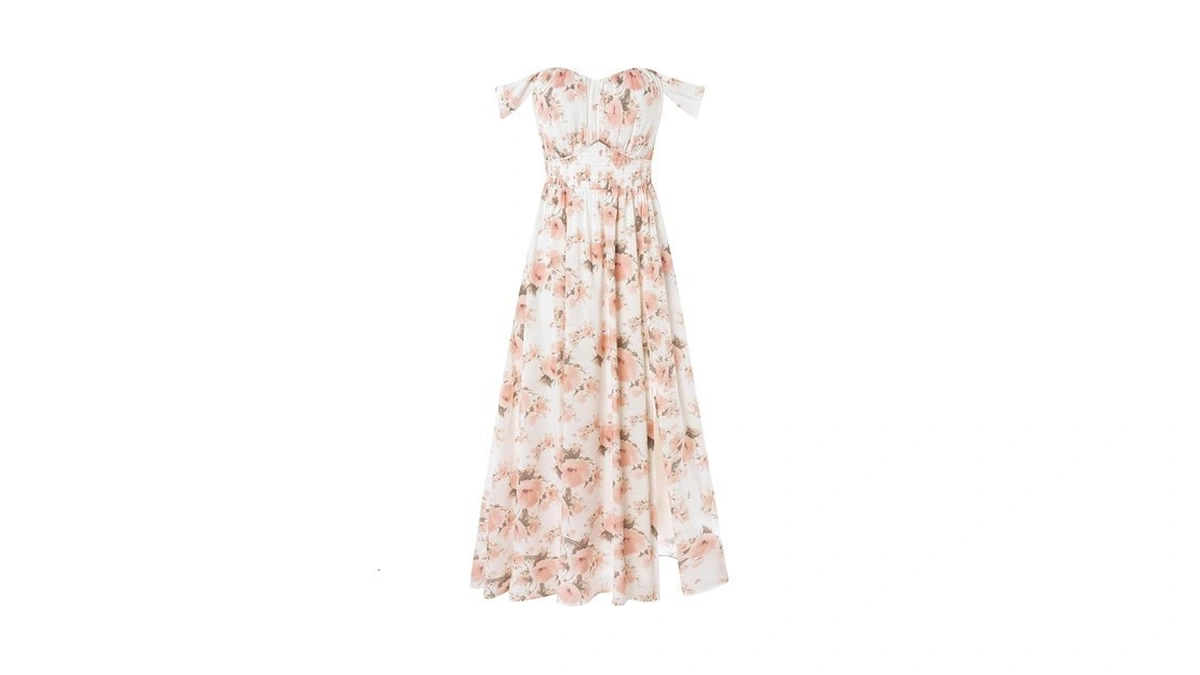 Grace Karin Summer Floral Dress For Women 2026,off The Shoulder