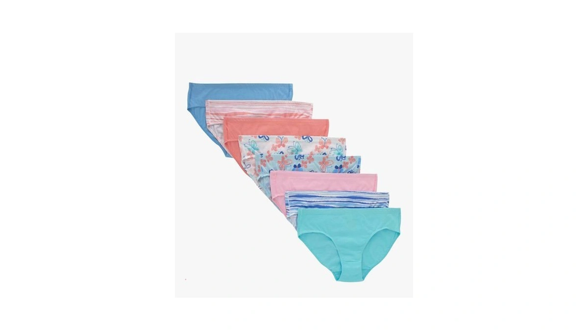 Hanes Girls Ultimate Underwear Pack, Organic Cotton For Kids’ (colors