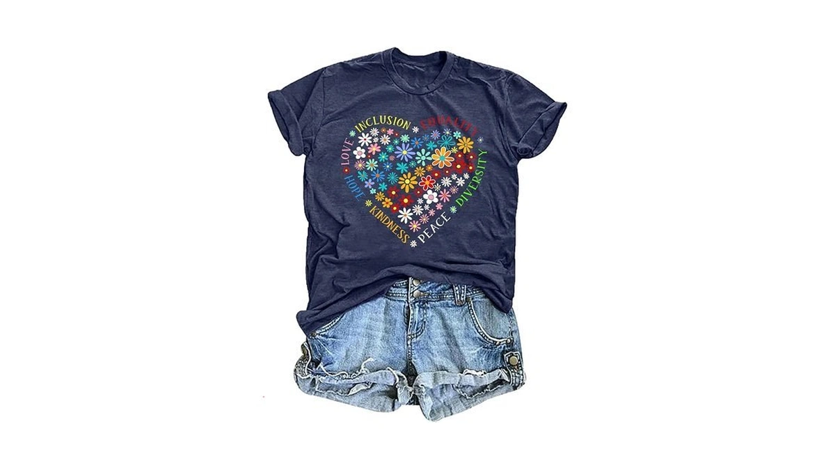Pickid Autism Awareness Shirt Women Be Kind Autism T-shirt Mental