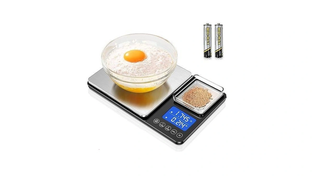Kuaivo 0.001oz/33lbs Dual Platform Food Kitchen Scales Digital Weight Grams