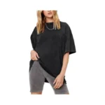 Arssm Women Oversized T Shirts Acid Washed Cotton Tees Vintage