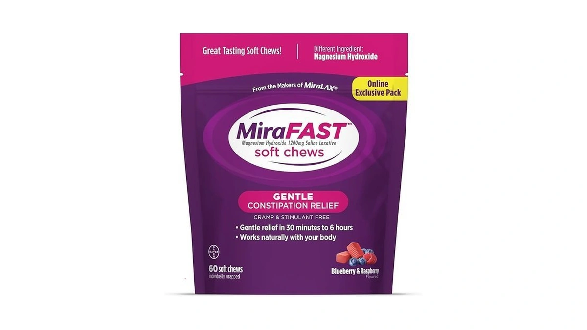 Mirafast Soft Chews, From The Makers Of Miralax, Gentle Constipation