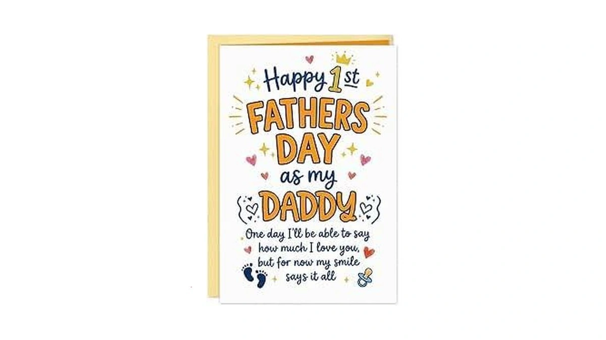 Flyab First Fathers Day Card - Happy 1st Father's Day