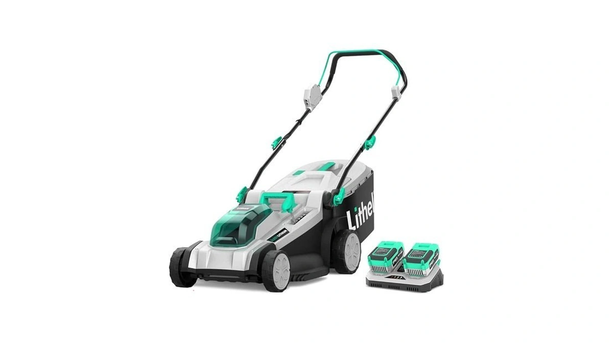 Litheli Cordless Lawn Mower 17 Inch, 2 X 20v 4.0ah
