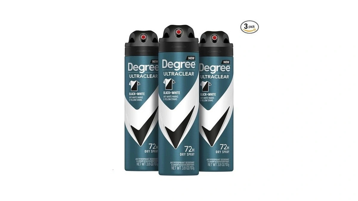 Degree Men Antiperspirant Deodorant Dry Spray Black + White Protects