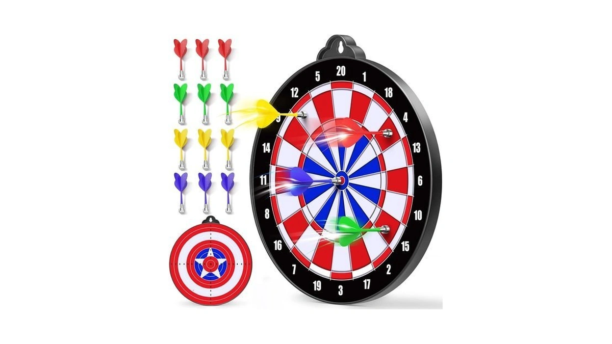 Magnetic Dart Board For Kids - 12pcs Magnetic Darts, Indoor/outdoor