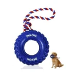 Deeow Dog Tire Toy-2026 Upgraded, Treat Dispensing Chew Toy For