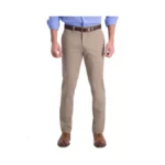 Haggar Men's Iron Free Premium Khaki Slim-straight Fit Flat Front